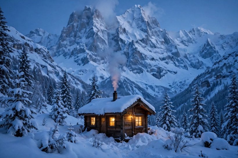 where should I live based on weather quiz: tiny house in deep snow beneath bright mountain peaks