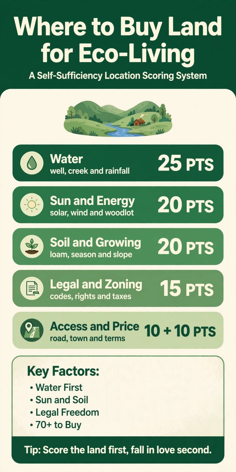 Where to Buy Land for Eco-Living