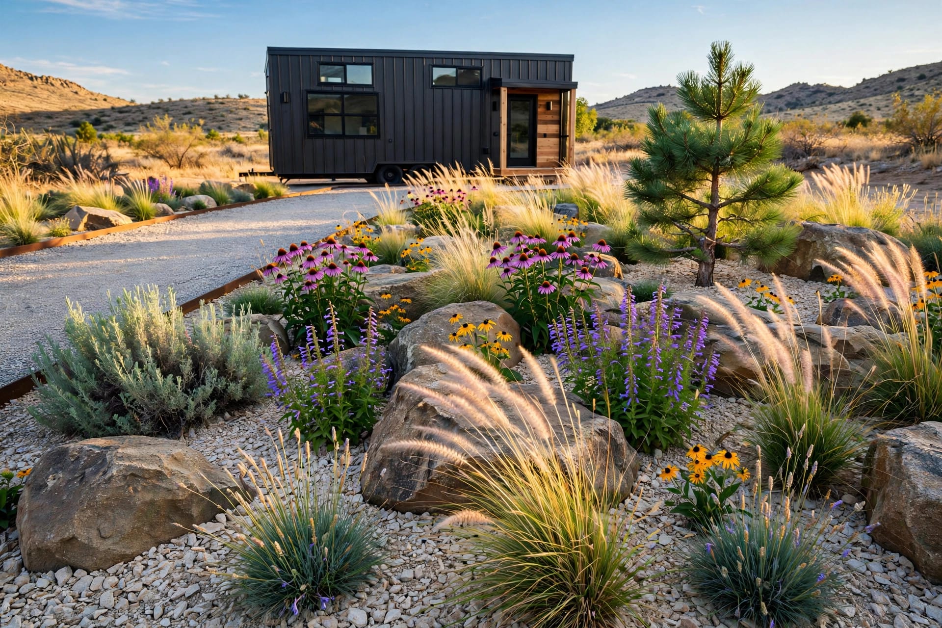 Xeriscaping with Rocks and Native Plants