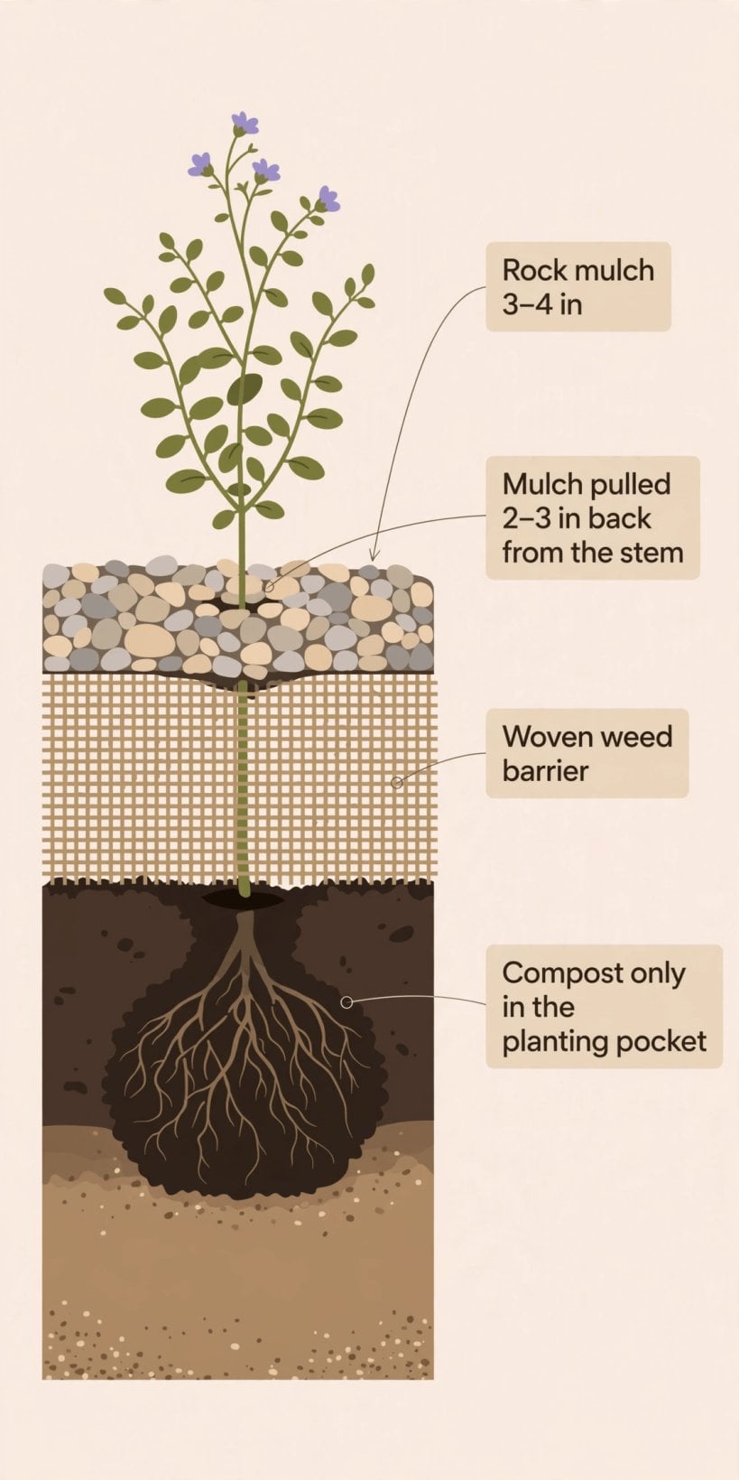 Xeriscaping with Rocks and Native Plants