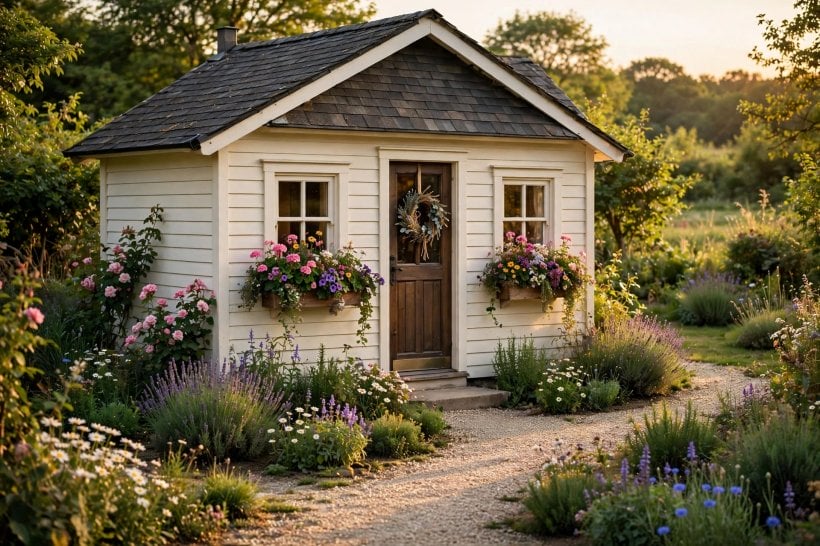 vinyl siding ideas for small homes: vinyl shake accent in a gable end