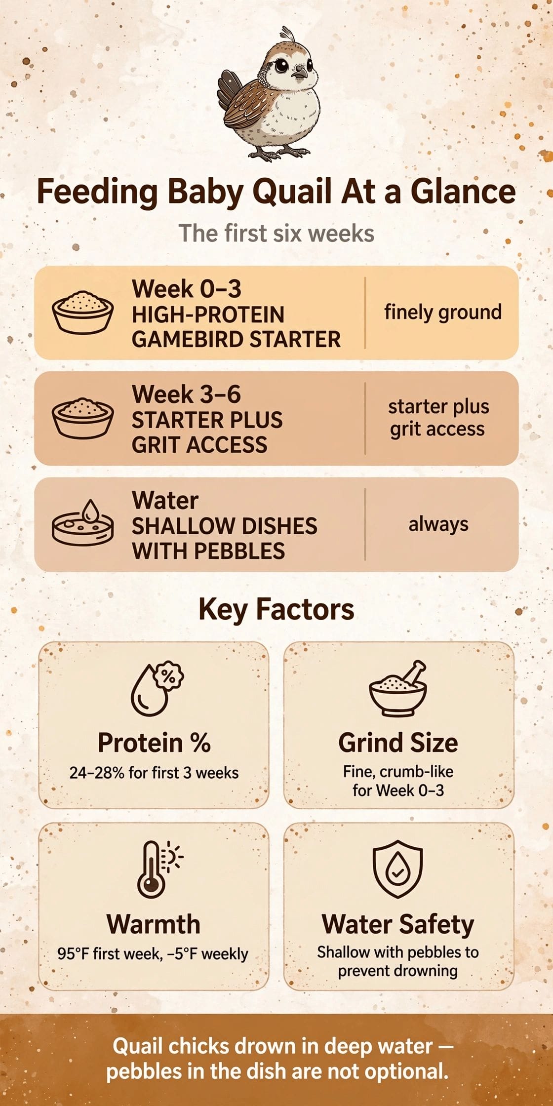 what to feed baby quail