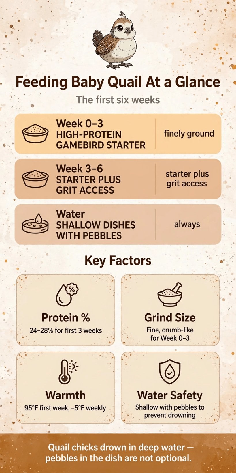 what to feed baby quail