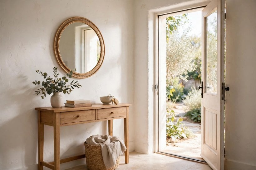 benjamin moore white dove: white trim and doors beside soft walls