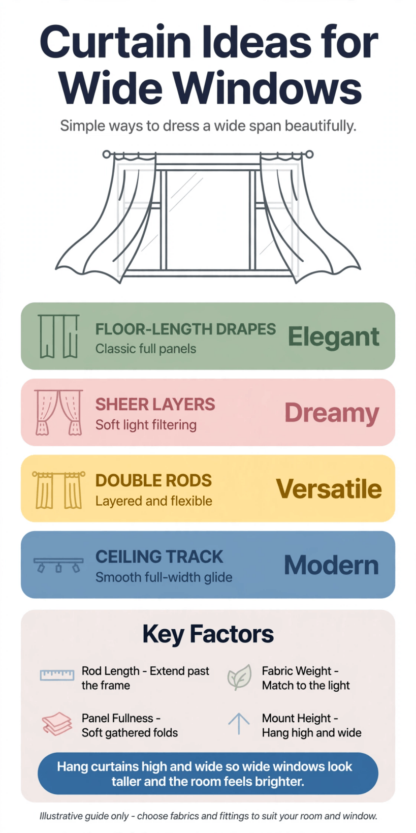 curtain ideas for wide windows