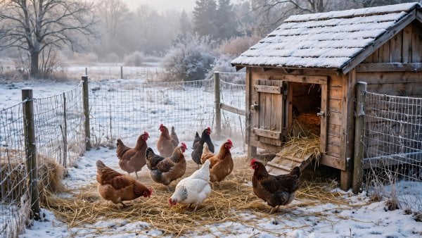 winter chicken care