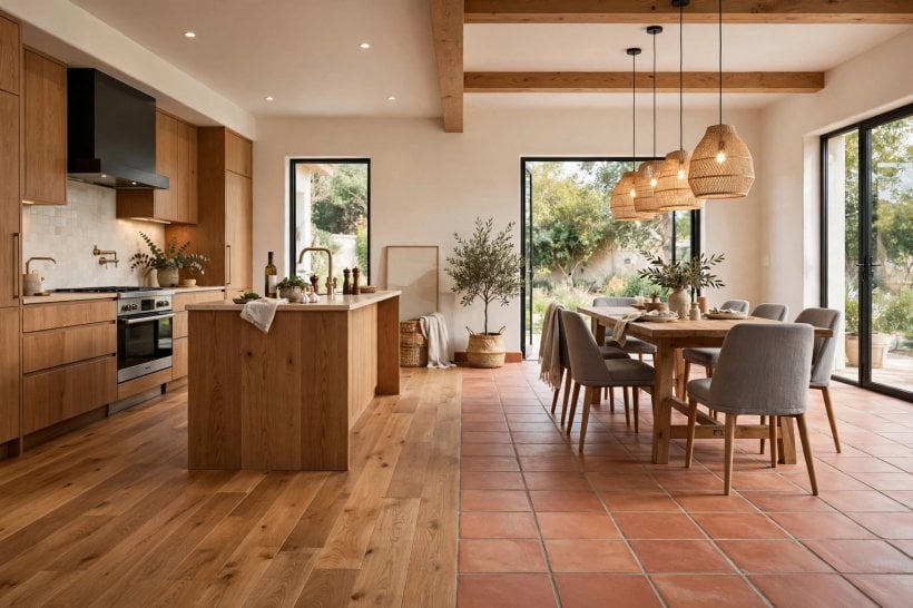 wood to tile transition: measuring the height difference