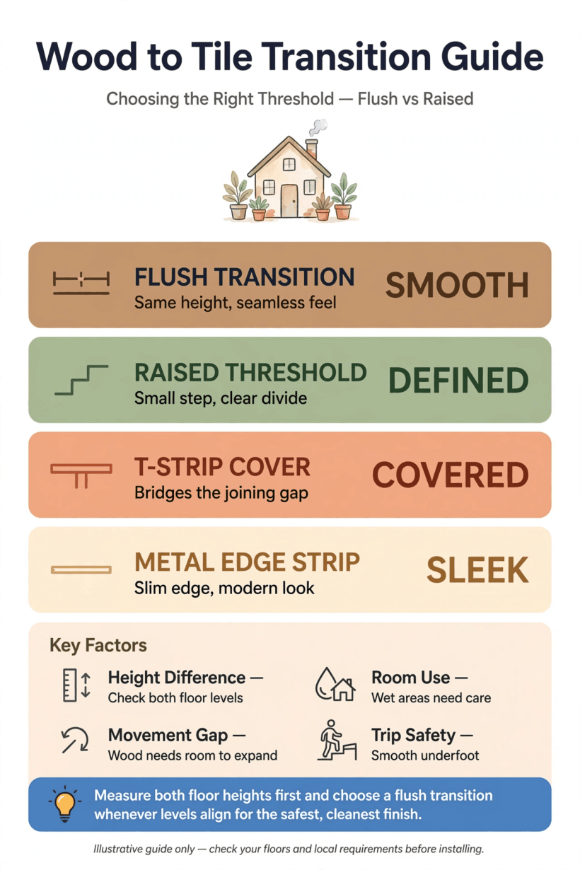 wood to tile transition
