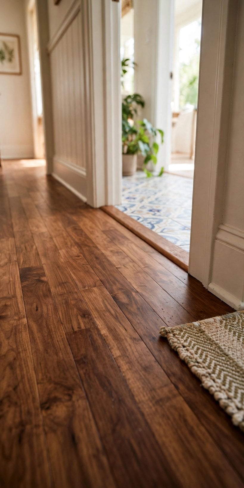 wood to tile transition