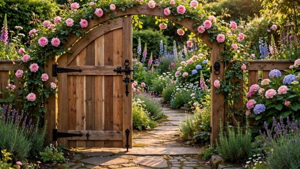 wooden gate